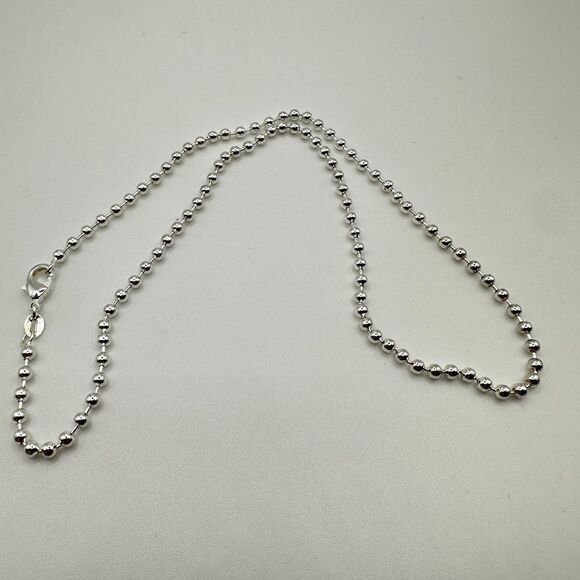 SALE! Unisex 16” silver plated ball chain necklace! - Picture 4 of 7